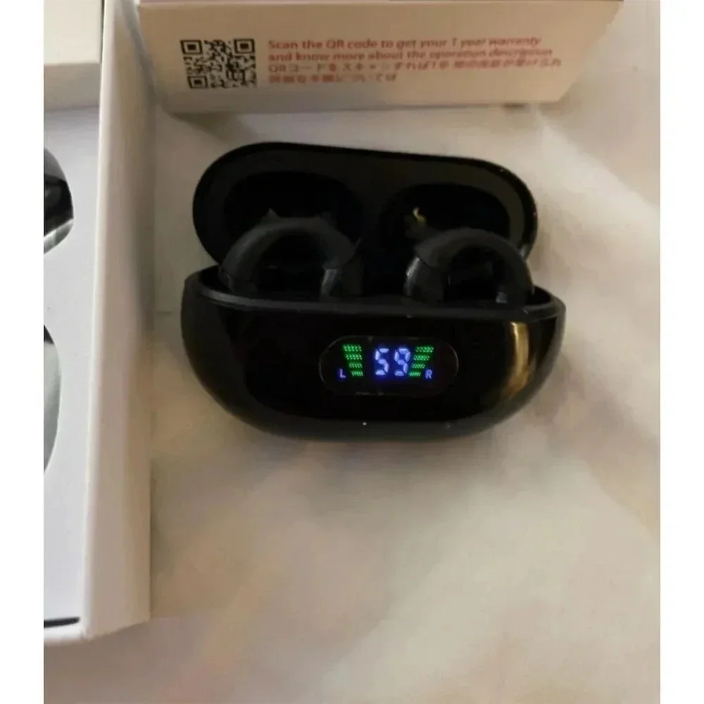 Willed Clip-On Wireless Earbuds Bluetooth 5.3 IPX4 Waterproof Black - Picture 10 of 10